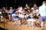 Chamber orchestra rehearsal